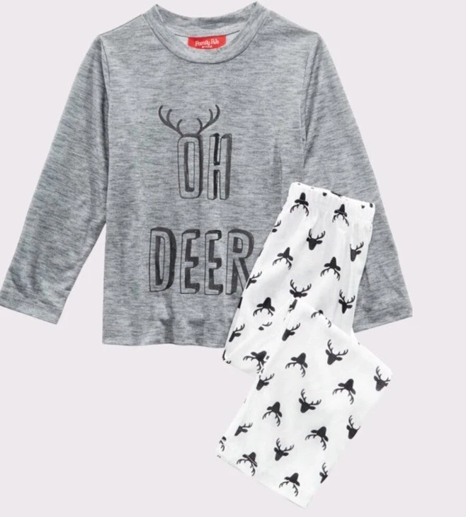 Oh Deer Kids Holiday Family PJ’S Size XL 14-16 Foto 1 de 1
