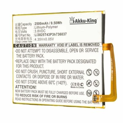 Akku-King Akku für ZTE Blade A2  V7 V7 Lite Small Fresh 4 Li3825T43P3h736037 - Bild 1 von 2