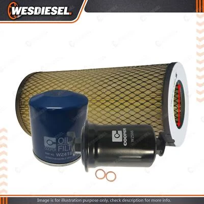 Wesfil Oil Air Fuel Filter Service Kit fits Toyota Hiace RZH103 RZH113 125 98-05 - image 1 of 2
