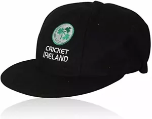 NAVY MELTON WOOL CLASSIC SENIOR CRICKET CAP WITH IRELAND LOGO 58-61CM - Picture 1 of 3