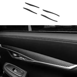 Carbon Fiber Sticker Interior Door Panel Cover Trim For Infiniti QX50 2019-2023 - Foto 1 di 6