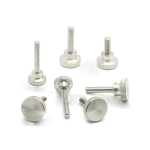 M2/M2.5 Thumb Screws Flared Shoulder Knurled Head Knob Bolts Stainless Steel - Picture 1 of 5