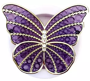 New Purple Gems BUTTERFLY Visor Clip Car Scentportable Holder Bath & Body Works - Picture 1 of 4