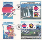 NEW ZEALAND First day cover....  1990 Comm Games x2 different Mini sheets