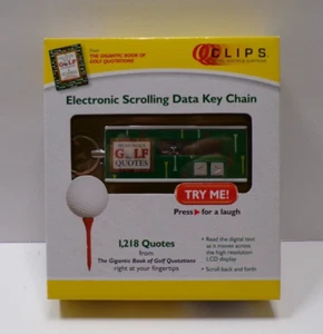 Llavero electrónico de datos de desplazamiento QClips - 1.218 cotizaciones de golf - Imagen 1 de 5