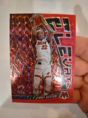 🔥 2022-23 Mosaic Elevate Florescent Pink Prizm Jimmy Butler #21 /10 SP (JGA) 🔥 - Image 1 of 4