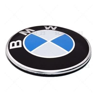 NEW Genuine BMW Logo 528i 535i 550i 640i 650i F10 F07 Hood Emblem Roundel Badge - Image 1 of 4