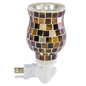Dawhud Direct Wall Plug-in Wax Warmer for Scented Wax Mosaic Glass Radiant Sienn - Picture 1 of 6