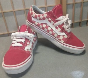 VANS Old School Red Checkerboard, Size 8.5 - Picture 1 of 12