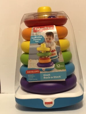 Fisher-Price GIGANTE Rock-a-Stack® Anillos Arco Iris Juguete 12M+ Juguete de Desarrollo (Nuevo) Foto 1 de 4
