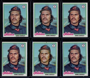 LOT 10 COUNT OF 1978 TOPPS #122 DENNIS ECKERSLEY HOF / DIVERSE ZUSTAND [G966] - Bild 1 von 4