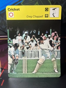Sportscaster Cricket Card “Greg Chappell” 1977 Printed In Italy 13 064 08-13 - Picture 1 of 2