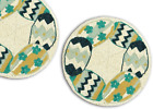 Set Of 6 Beaded Placemats, Easter Eggs Tablemats, Easter Charger Plates 13X13 In