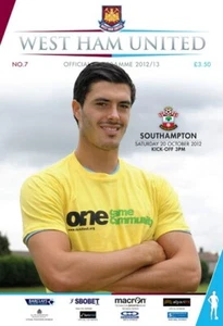 WEST HAM UNITED v SOUTHAMPTON - 20.10.2012 - OFFICIAL PROGRAMME - 2012/13 - Picture 1 of 1