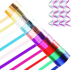 30 Rolls Glossy Metallic Curling Ribbons for Xmas Crafts Bows Present Wrapping F - Picture 1 of 6
