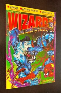 WIZARD MAGAZINE #18 (1993) -- Venom Spider Man Cover -- With Poster - Picture 1 of 3