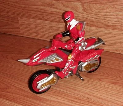 Power Rangers Dino Thunder Red Triassic Hovercraft Cycle & Action Figure Only - Image 1 of 4