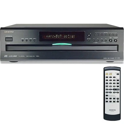 Onkyo DX-C390 6-Disc Carousel CD Changer CD Player Black - Image 1 of 4