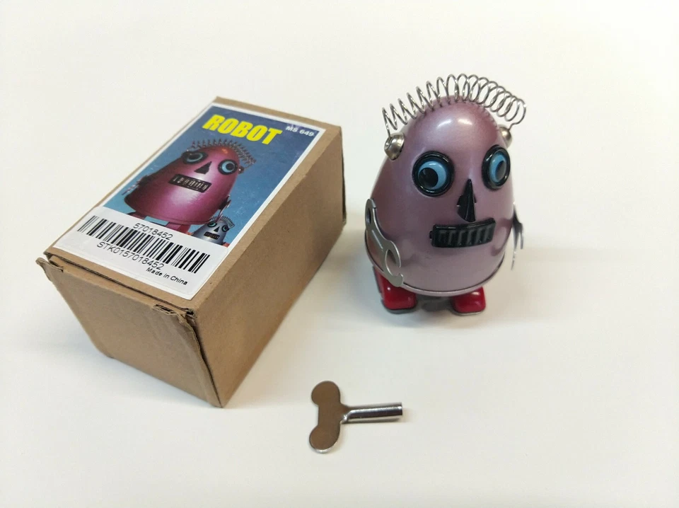 (MS649) Robot mécanique en tôle (marcheur) - Photo 1/4