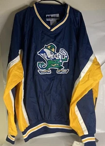 Suéter XXL Russel Athletics Azul Amarillo Notre Dame Lucha Poliéster Irlandés Nuevo con Etiquetas - Imagen 1 de 14