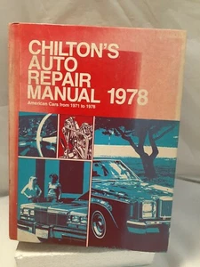 Chilton's 1971-1978 American Cars Auto Repair Service Manual 6593 Hardcover - Picture 1 of 7