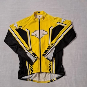 Descente Fahrradjacke gelb Gr. L Langarm Reißverschluss reflektierend Biking - Bild 1 von 13