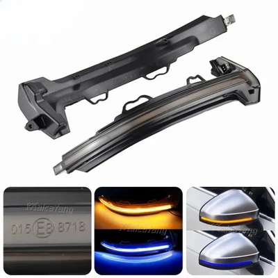 2pcs LED Turn Signal for Audi A4 A5 B9 S4 S5 RS5 2017-2021 Side Mirror Lights Foto 1 de 4