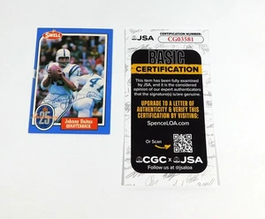 Tarjeta de fútbol americano Swell 1988 firmada por Johnny Unitas #120 Colts JSA automática - Imagen 1 de 2
