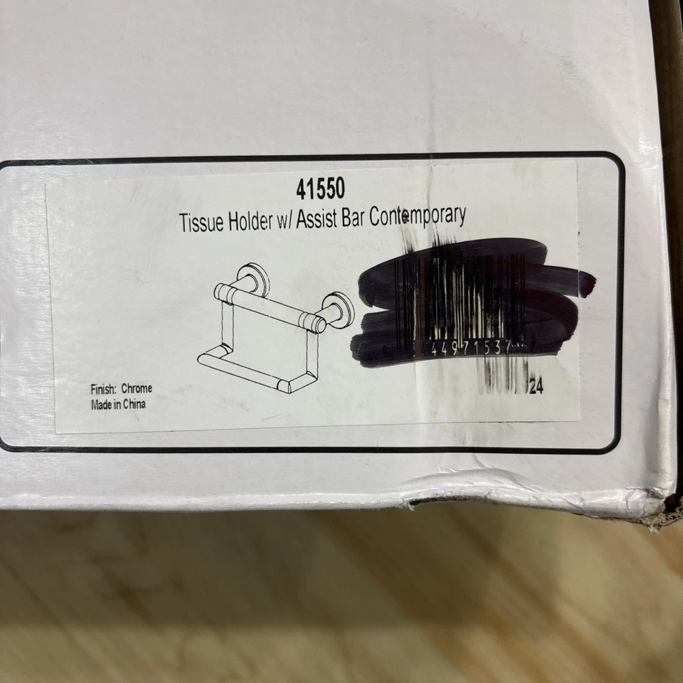 DELTA FAUCET 41550 Contemporary Pivoting Tissue Holder, Polished Chrome  - Image 1 of 1