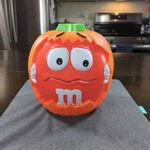 M&M’s Halloween Zucca Dispenser Caramelle Secchiello Festa Arancione - Foto 1 di 5