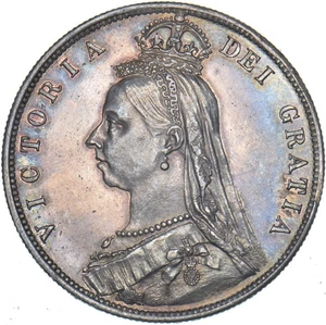 1887 Halfcrown - Victoria British Silver Coin - Very Nice - Picture 1 of 2