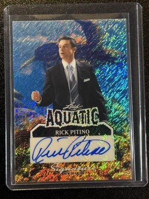 2025 Leaf Signature St Johns Rick Pitino Auto - Aquatic Autograph True #d 1/1 - Image 1 of 2