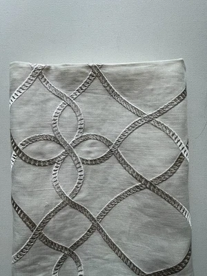 Kravet Au Currant  Blanc Designer  Fabric Remnant 24"x24" - Image 1 of 2