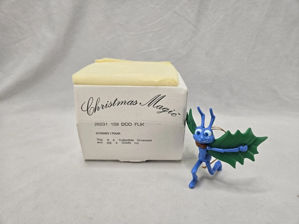 DCO Flik Christmas Magic Disney Pixar Grolier Bugs Life Ornament #159 in Box - Image 1 of 4