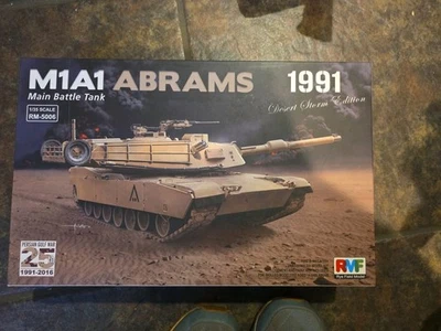 RMF 1991 Desert Storm Series M1A1 Abrams Main Battle Tank 1/35 Model Kit RM-6006 - Image 1 of 3