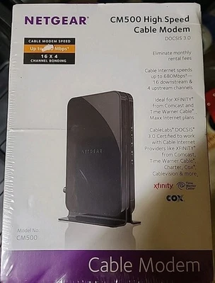 Netgear CM500 High Speed Cable Modem DOCSIS 3.0 680Mbps 16x4 New Sealed - Image 1 of 4