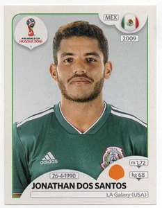 #461 Pegatina Jonathan dos Santos México Panini Copa Mundial FIFA Rusia 2018 - Imagen 1 de 2