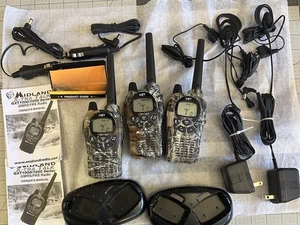 3- Midland GXT 1050 X-Tra-Talk Walkie Talkies mit Ladestation - Bild 1 von 12