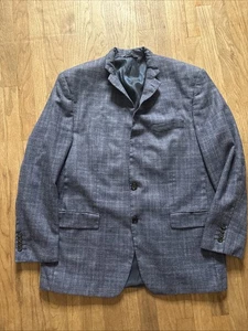 Ralph Lauren Wool Silk Linen Blazer Men’s 46L Sports Canada Made 2 Button - Picture 1 of 10