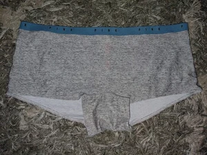Neu Victoria Secret Pink Smooth Logo Boyshort Large grau - Bild 1 von 2