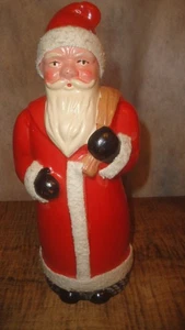 50er Jahre Deutscher Hartplastik Weihnachtsmann Bonboniere Nikolaus Alt Weihnachtsmann - Bild 1 von 19