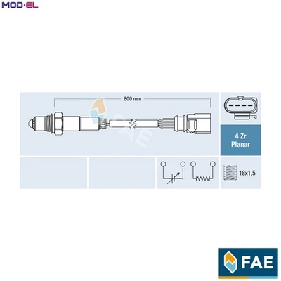 LAMBDA SENSOR 77697 FOR SKODA OCTAVIA/III/Combi VW SEAT AUDI 1.4L 4cyl 1.4L 4cyl - Image 1 of 4