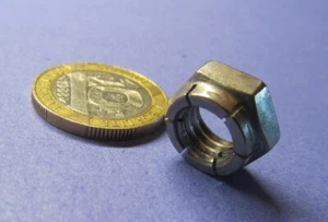 Stainless Steel Expanding Flex Loc Hex Nut RH, 3/8"-16 x 9/16" W x 9/32" H, 3 Pc - Picture 1 of 12