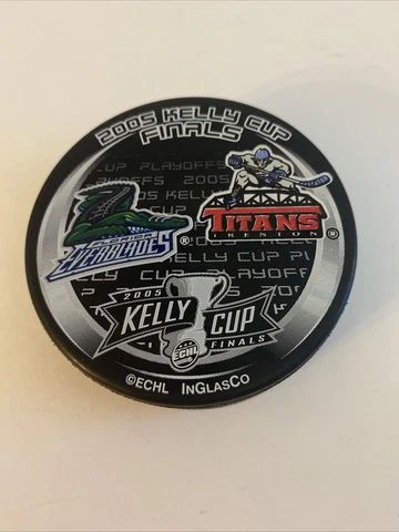 Echl 2005 Kelly Cup Finals Everblades vs Titans Limited Production Puck Cover