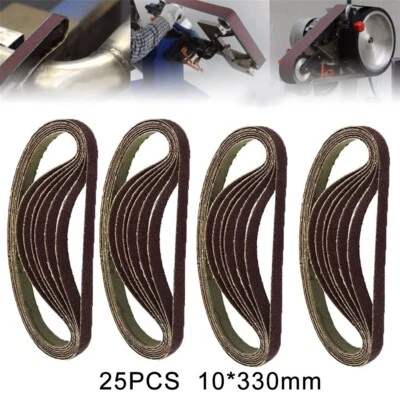 25pcs 330x10mm Wide Air Finger Sanding Belts Power File Detail Grinding Sander - Image 1 of 4