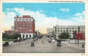 Abilene, Texas Postcard Pine Street Looking North PM 1934 W9 - Picture 1 of 2