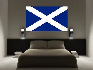 SCOTLAND FLAG WALL STICKER decal car art vinyl 5 sizes - Picture 1 of 2