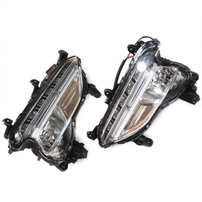 For 2017 2018 Hyundai Santa Fe Sport Pair Front LED Fog Lights Left & Right Side - Image 1 of 4