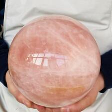 Natural Pink Rose Quartz Sphere Crystal Ball Reiki Healing 6100g