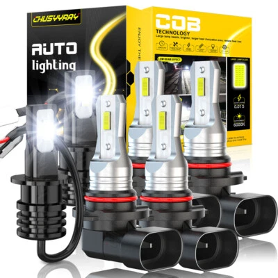 Combo faros LED + faros antiniebla 38000LM para Chevrolet BERETTA 1991-1996 Foto 1 de 4